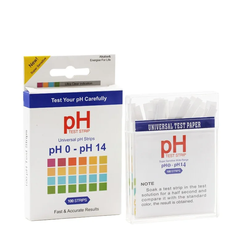 1 Box 100 Strips ph Test Strips 0-14 Scale Premium Litmus Tester Paper Ideal for Test pH Level for Tap Water Swimming Pool force measuring instruments