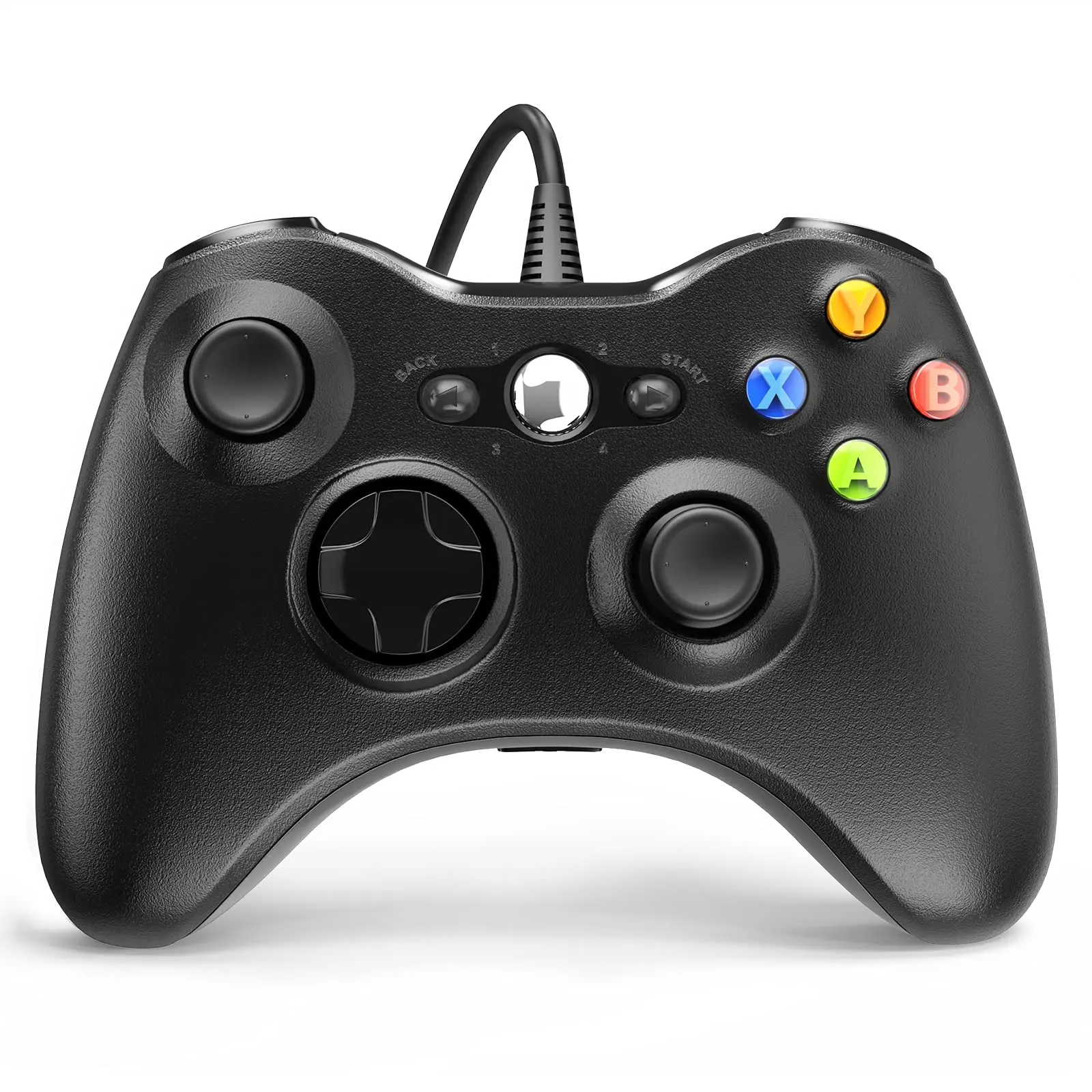 Dual-Vibration Wired Gamepad with Turbo Functionality