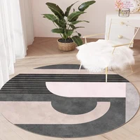 Nordic Concise Round Mat Soft Carpets for Living Room 200x200 Cloakroom Area Rug Child Friendly Bedroom Decor Washable Foot Mat 2