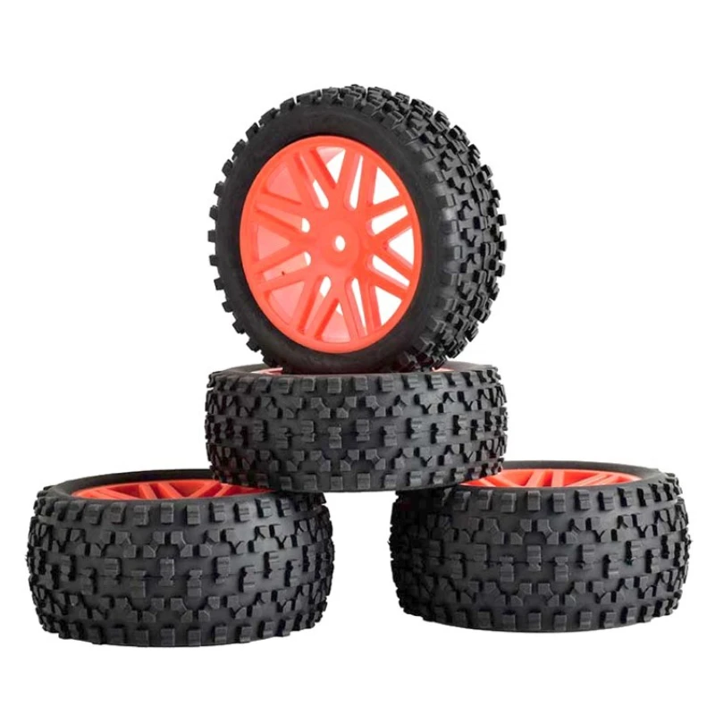 

4Pcs 85mm Tires Wheel Tyre for Wltoys 144001 124019 104001 RC Car Upgrade Parts 1/10 1/12 1/14 Scale Off Road Buggy