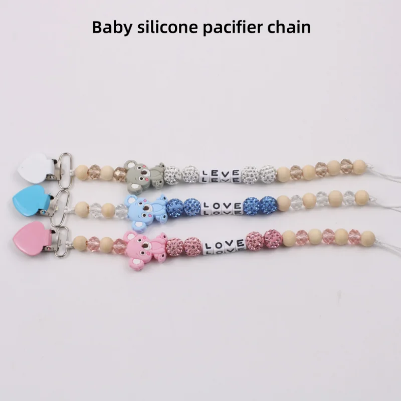 Pacifier Chain 1Pc Baby Cartoon Koala Silicone