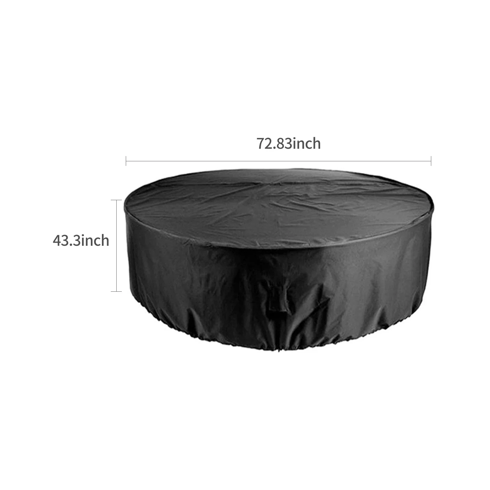 Patio furniture cover outdoor waterproof table chair set windproof tear-resistant UV round garden