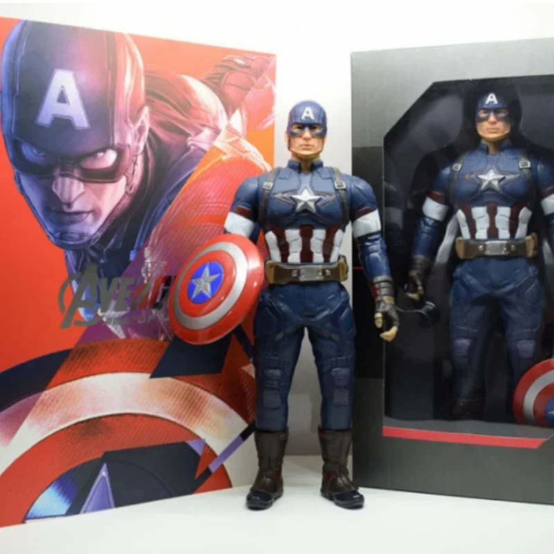 

Фигурка аниме Marvel, Мстители, 33 см, Капитан Америка, Человек-паук, железный человек, Халк, черный цвет, детская игрушка, подарки
