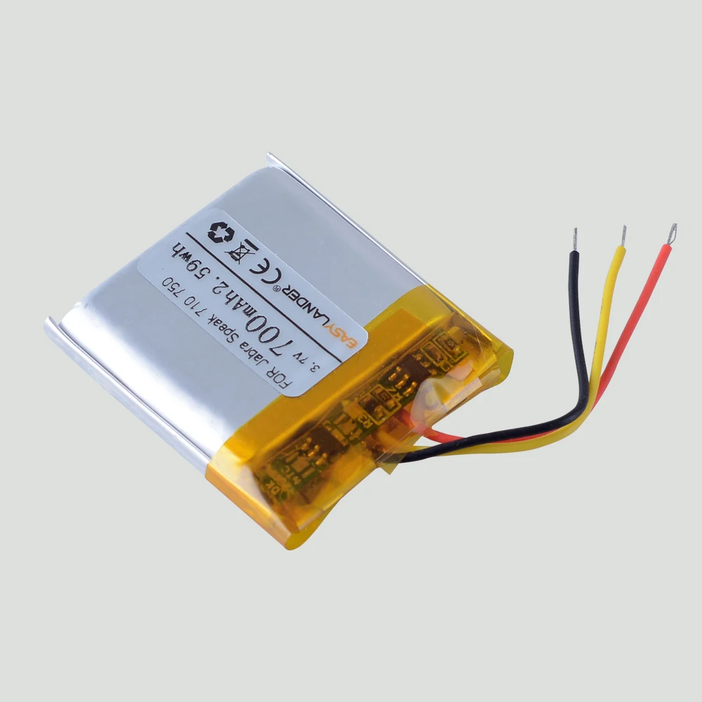 3.7V 700mAh Lithium-ion Polymer Rechargeable Battery FOR Jabra