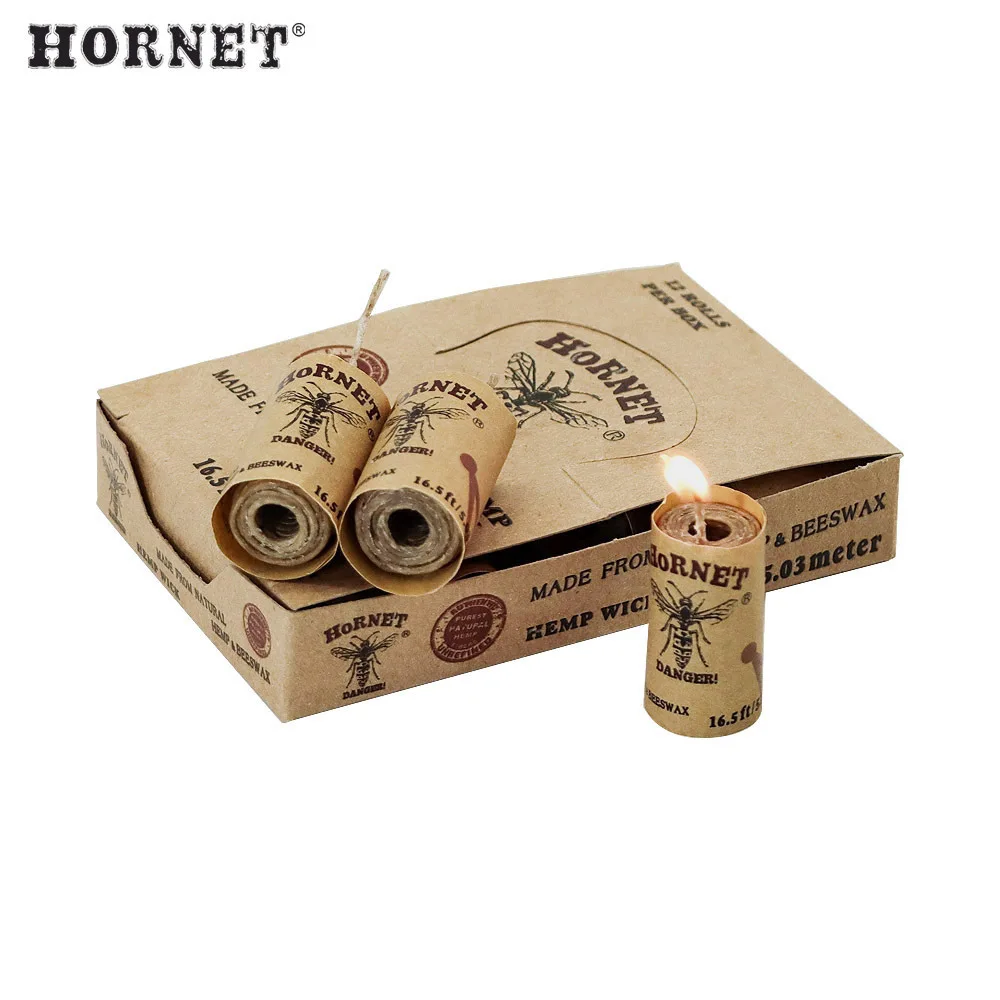 Wax rope hemp cotton rope pipe light wax display box WICK Wax smoking accessories
