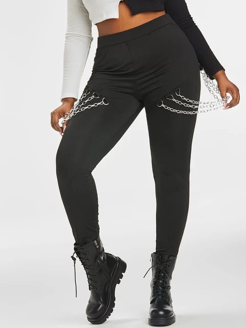 Buy Black Treggings With Stretch 16S, Trousers