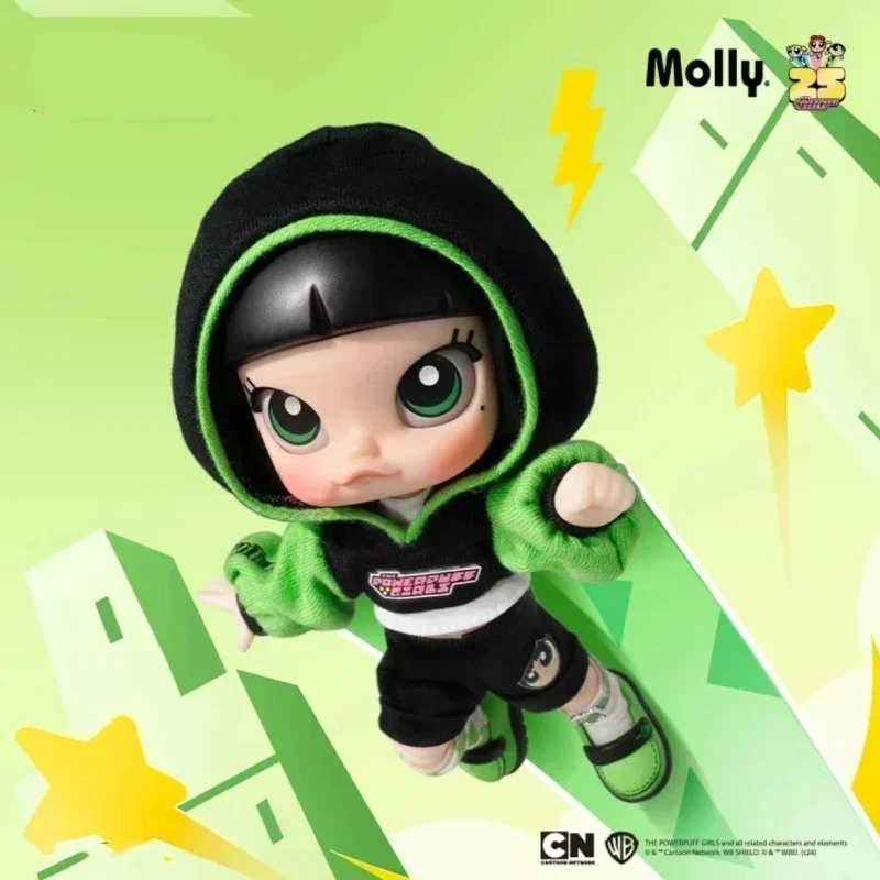thumbnail image 1 of Figura de anime de la serie Molly X Flying Little Cop, auténtica muñeca móvil Kawaii, modelo coleccionable de dibujos animados para niña, juguete para regalo de cumpleaños, 1 of 5