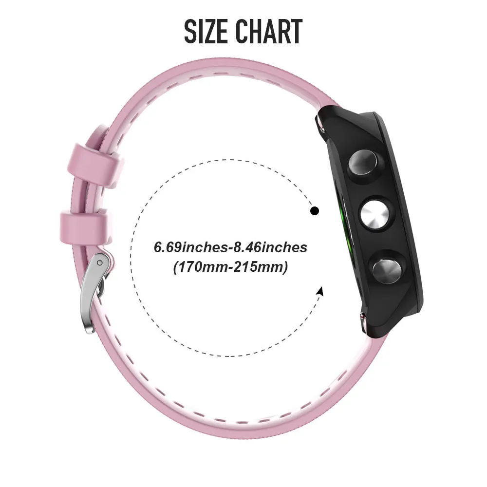 Premium Soft Silicone Smartwatch Wristband - Universal Fit