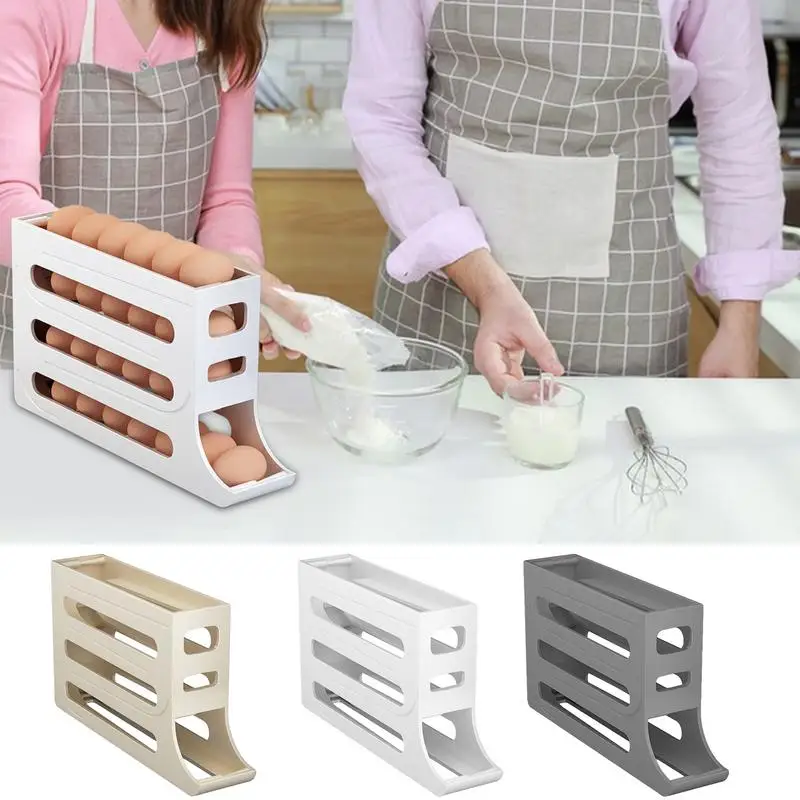 

Refrigerator Egg Storage Box That Can Hold 30 Eggs Kitchen Egg Box Storage And Organization Egg Box Rolling Egg Storage Box