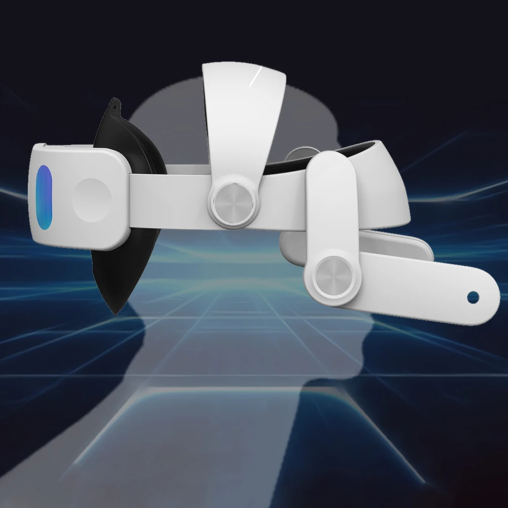 VR 헤드셋 엘리트 스트랩 교체, 메타 및 오큘러스 퀘스트 3 용, VR 재생 시간 연장, 6000mAh 배터리