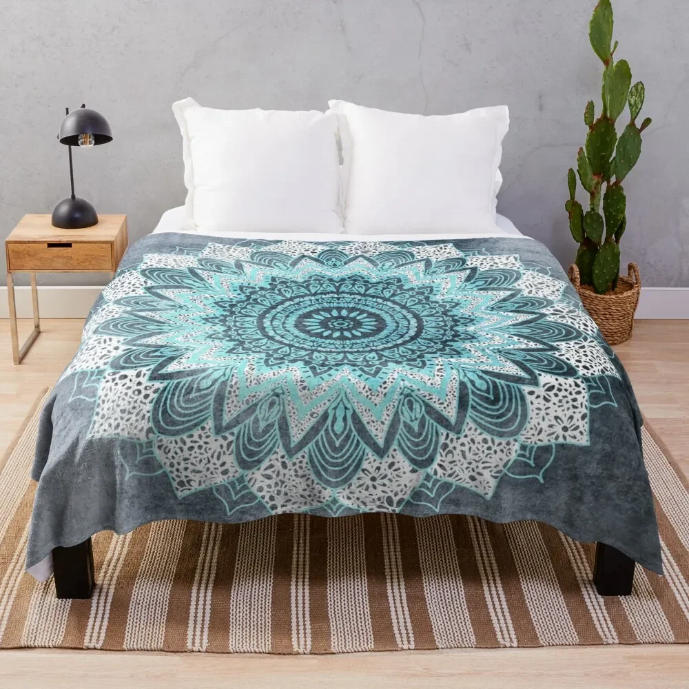 

BOHOCHIC Мандала в синем пледе одеяло модные диваны диван кровать летние милые одеяла