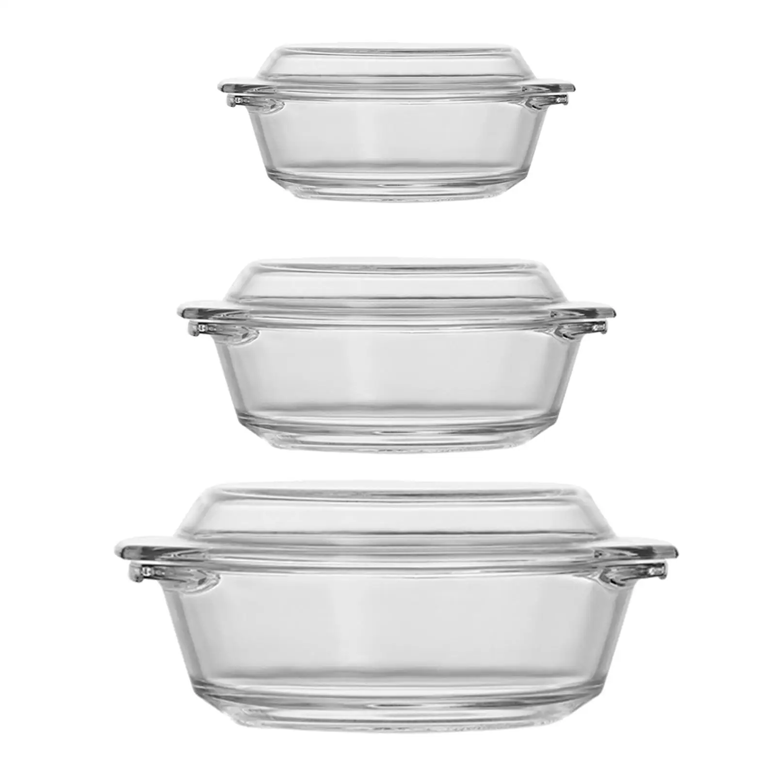 Glass Cereal Bowls Clear Mixing Bowl with Handles Soup Bowl Ramen Bowl for Noodles Hot and Cold