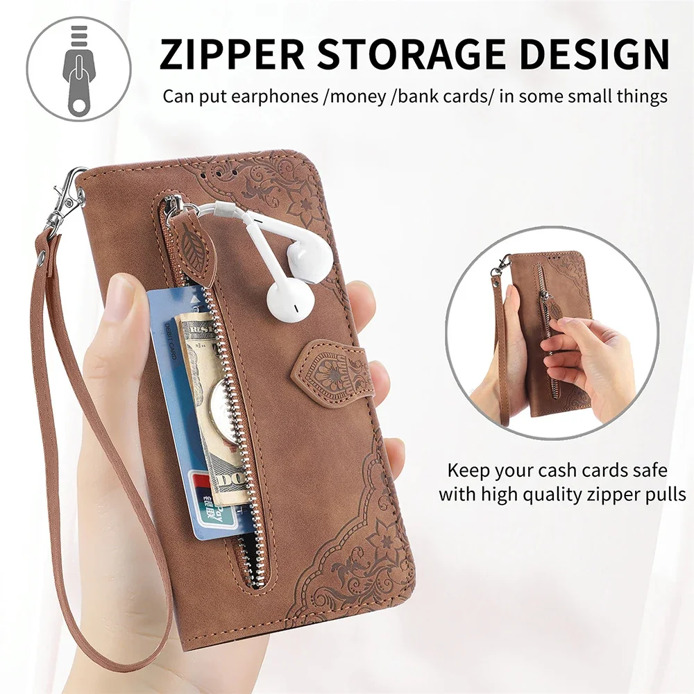Luxury Leather Wallet Flip Phone Case – Premium Design, Enhanced Protection