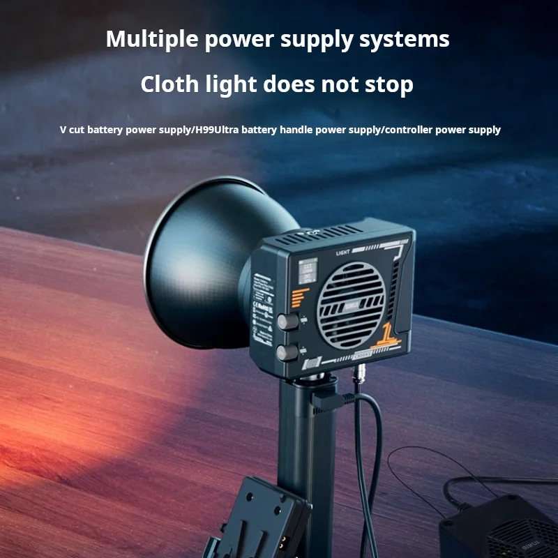 Lampe Vidéo SIRUI C300XII 310W - Ultra Légère (0,96 Kg), Bicolore 2700K-6500K, CRI 96+, Compatible Batterie V-mount - Pour Photo/vidéo Pro