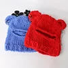 Novelty Bear Ear Balaclava Beanies Chain Outdoor Ski  Winter Hat for Women Ear Protection Knitted Hat 5