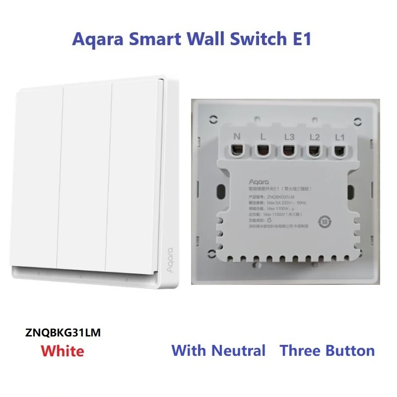 Aqara Smart Wall Switch E1 Zigbee | AliExpress