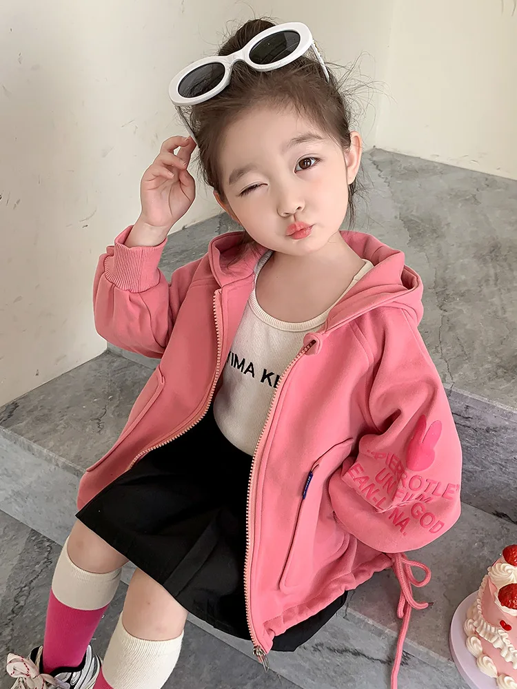 

Girls' Coat Autumn 2023 New Western Style Fashion Children's Baby Spring and Autumn Colorful Coat Short