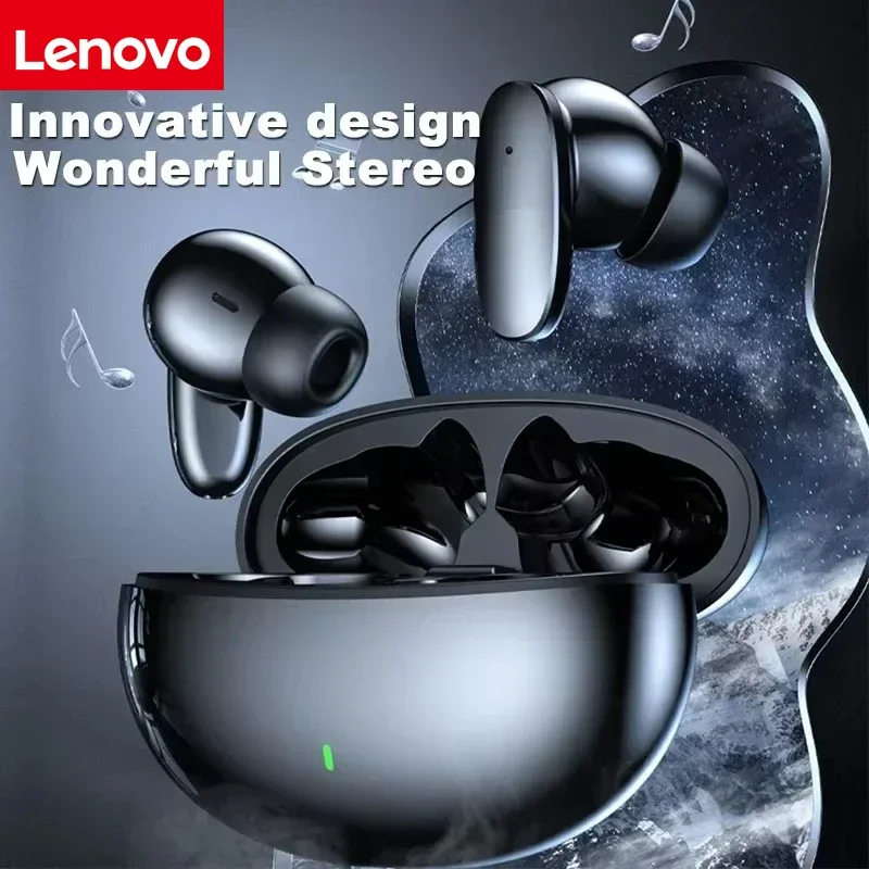 Lenovo Wireless Noise-Cancelling Wireless Bluetooth 5.4 Earphones TWS HiFi Sound Gaming Earbuds IPX5 Waterproof for Sports Daily