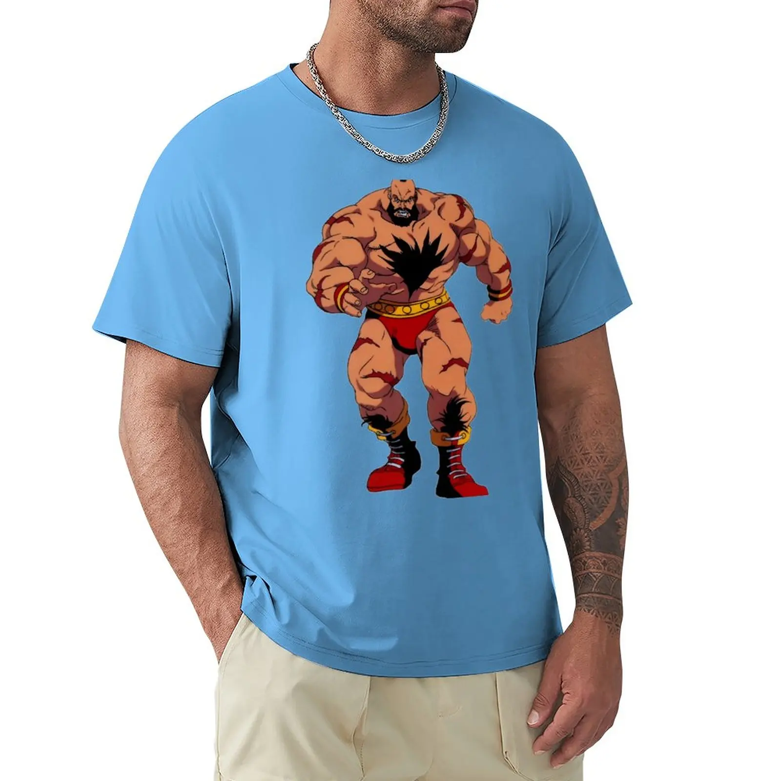 Camisa Camiseta Masculino Blusa Jogo Zangief Street Fighter  Tamanho:P;Cor:Preto