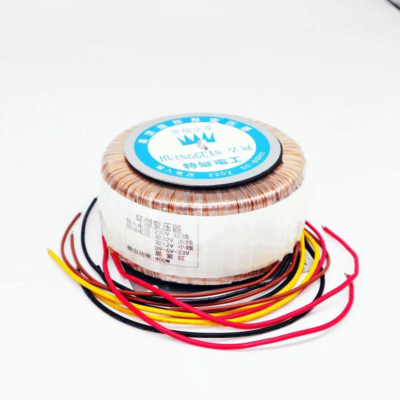 Transformador Toroidal 400w Saída de Dupla Tensão ac 24v 26v 28v 30v 32v Duplo ac 12v Único 06v23v para Amplificador de Áudio - Image 4