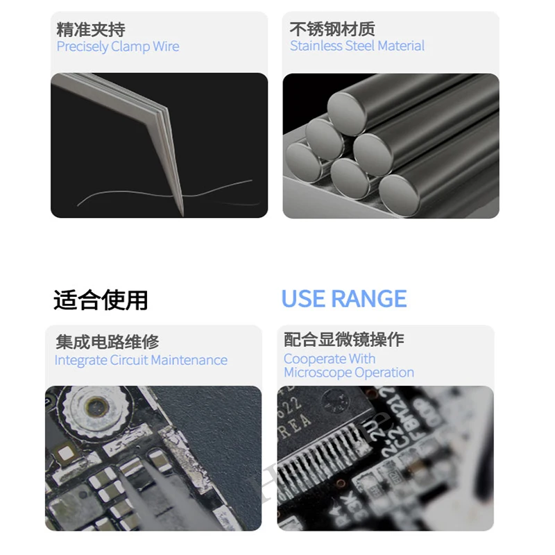 Stainless Steel Tweezers Corrosion-resistant High Hardness For Soldering and IC Chip Micro-repair Pliers Tools MECHANIC Aax-17 tweezer tool precision tweezers soldering tweezers phone repair tweezers