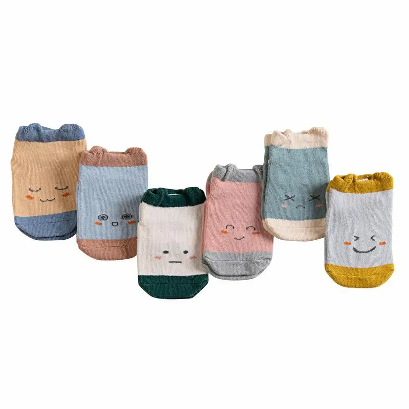 Baby Socks Floor Non-slip Cotton Low-cut Socks  Cartoon Socks Baby Girls Boys Soft  Cute Boots