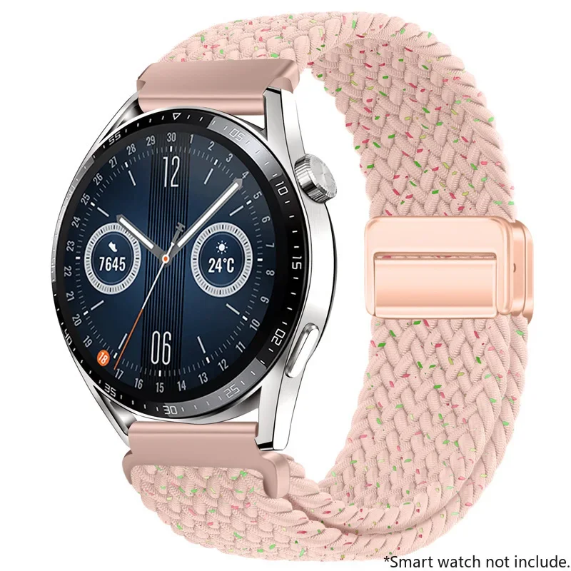 Adjustable Nylon Buckle Strap for Smartwatches - 22mm/20mm