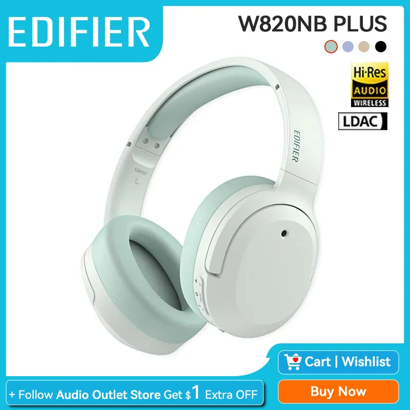 Edifier-W820NB-W820NB-Plus-43dB-Active-Noise-Cancelling-Headphones ...