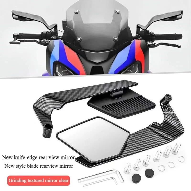 혼다 CB650F CB650R CB750 CB1000R CB1100 CB1300 CB150R 용 유니버설 오토바이 미러 윈드 윙 사이드 리어뷰 후진 거울