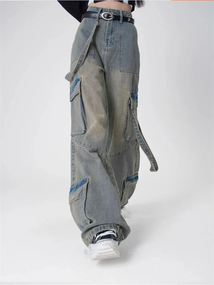 【BOK PLACE】Vintage Cargo American Casual Pocket Wide PT S48cfcbb74dbc4e499a4043399415a