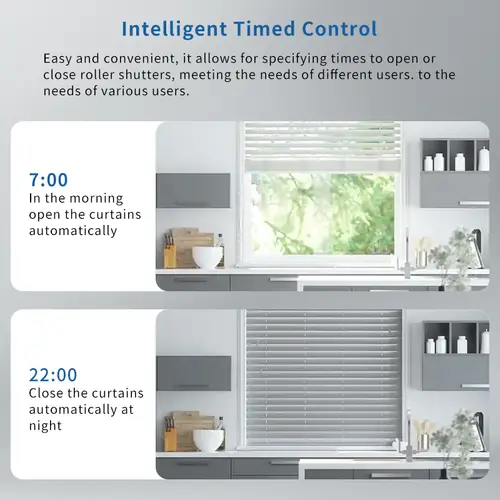 WiFi Electric Blind Roller Motor Silent Motor with Remote APP Voice Control With Alexa Google Home Automation Window Treatments - Image 4