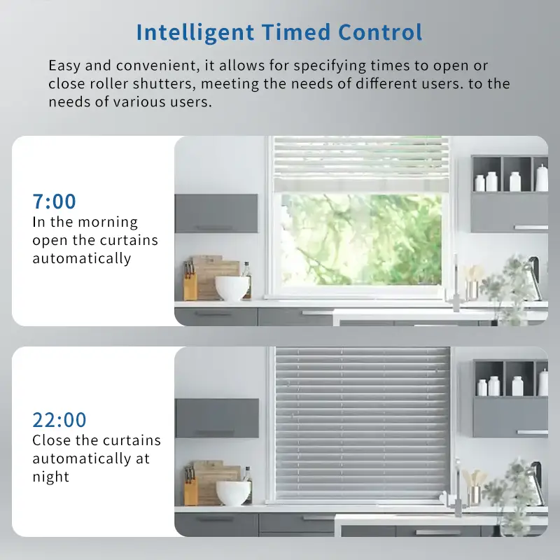 WiFi Electric Blind Roller Motor Silent Motor with Remote APP Voice Control With Alexa Google Home Automation Window Treatments - Image 4