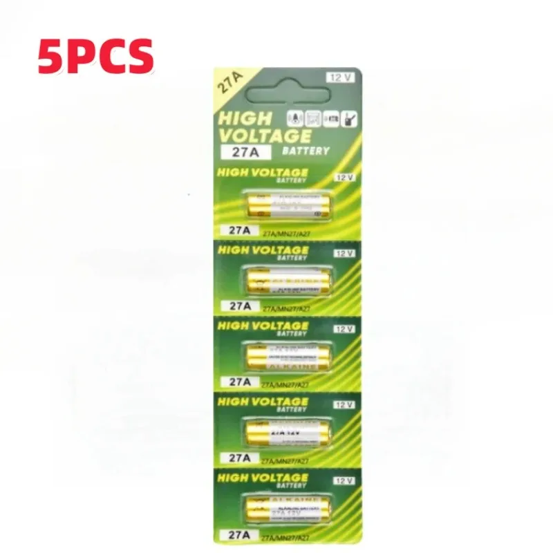 5-60PCS 12V 27A Dry Alkaline Battery A27 Batteries 27AE 27MN A2 L828 K27A for Remote Control Gamepad Flashlight Doorbell Toys