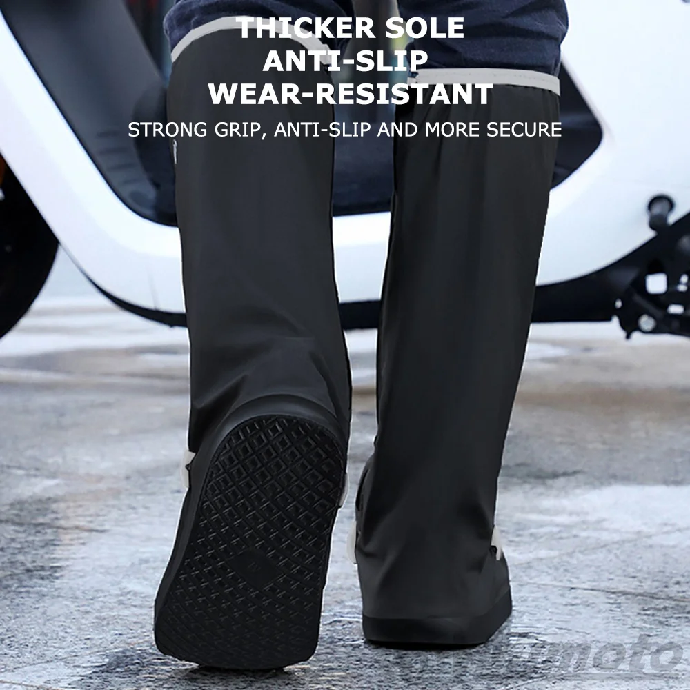 Rain Boots: Waterproof Anti-Slip Men's and Women's Thick Wear-Resistant High-Top