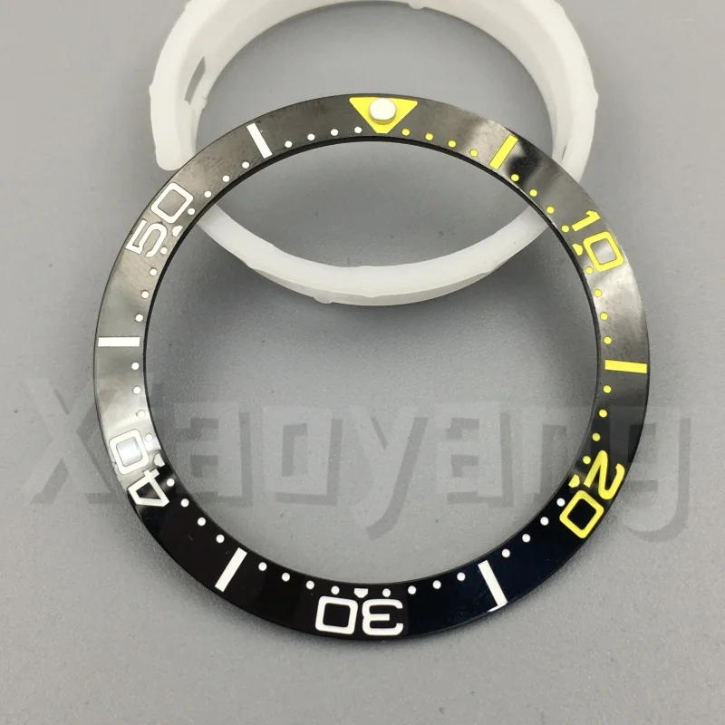 Black Yellow Ceramic Slope Bezel Insert
