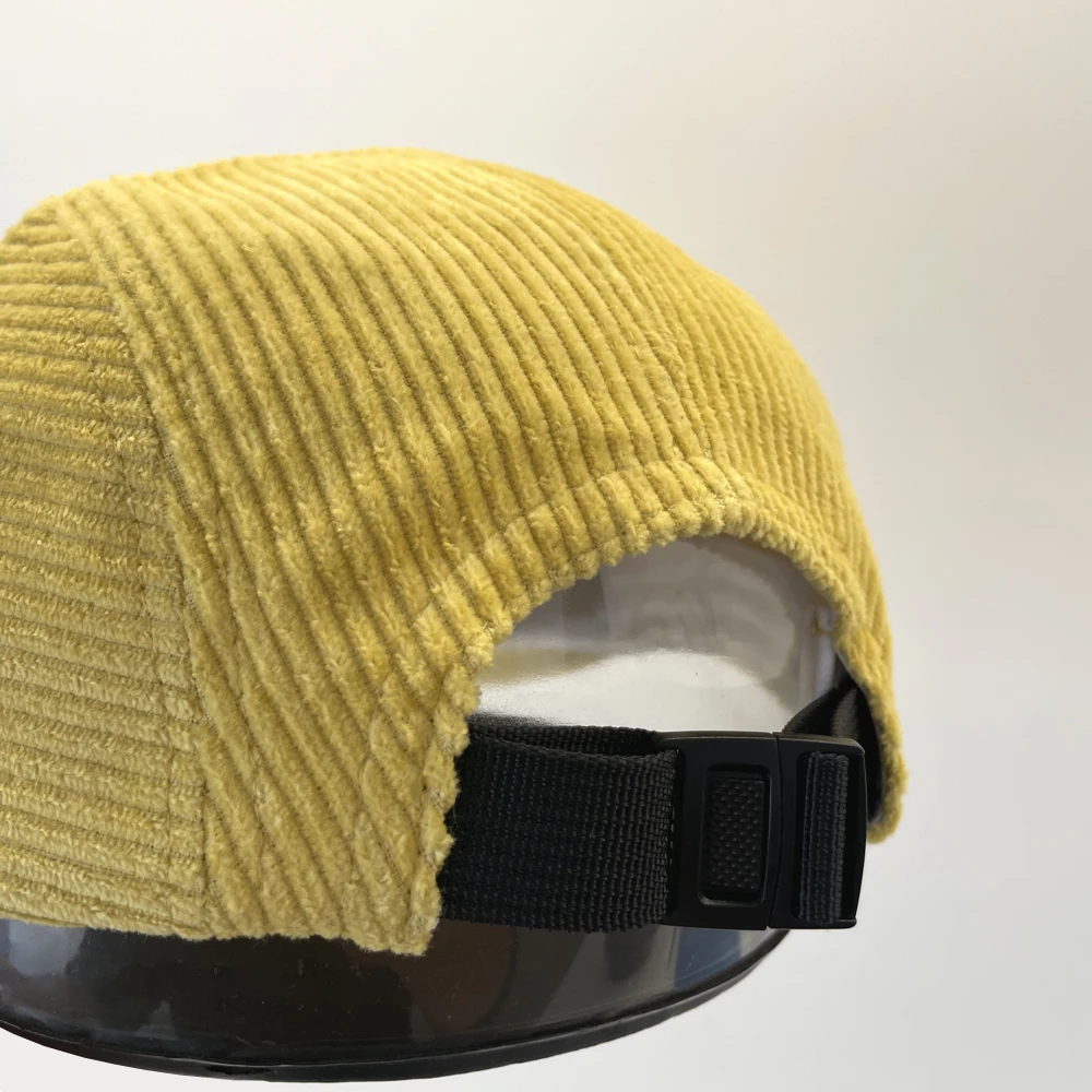 Corduroy 5 Panel Cap for Men Women Soft Cotton Unstructured Baseball Caps Plasticity Brim Snapback Comfortable Hat Outdoor 5