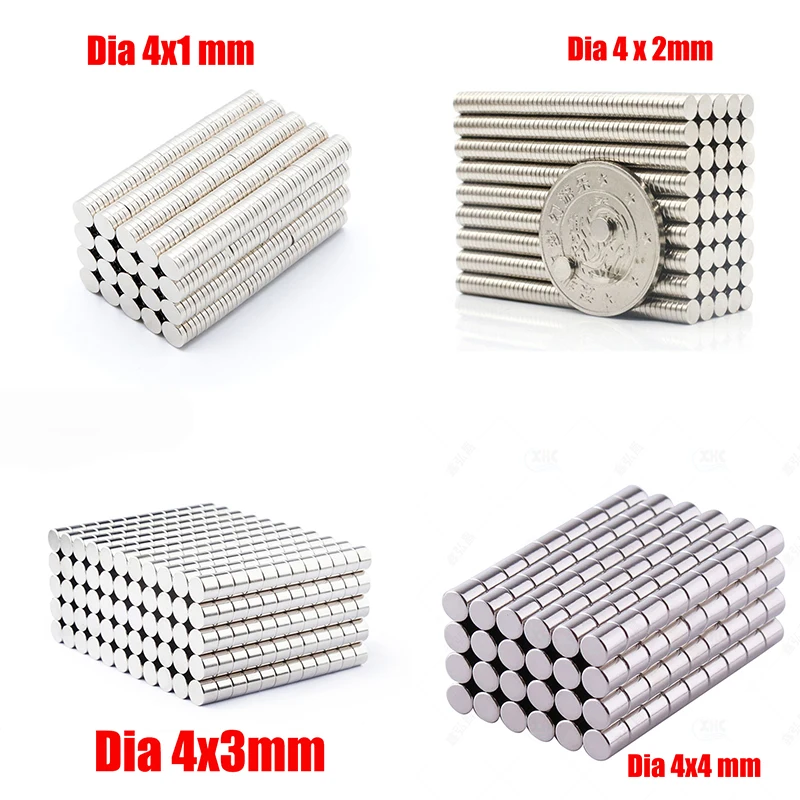 Super Strong Magnet 4x1mm Small Round Magnetic NdFeB Powerful Magnet 4x2 Rare Earth Neodymium Magnet