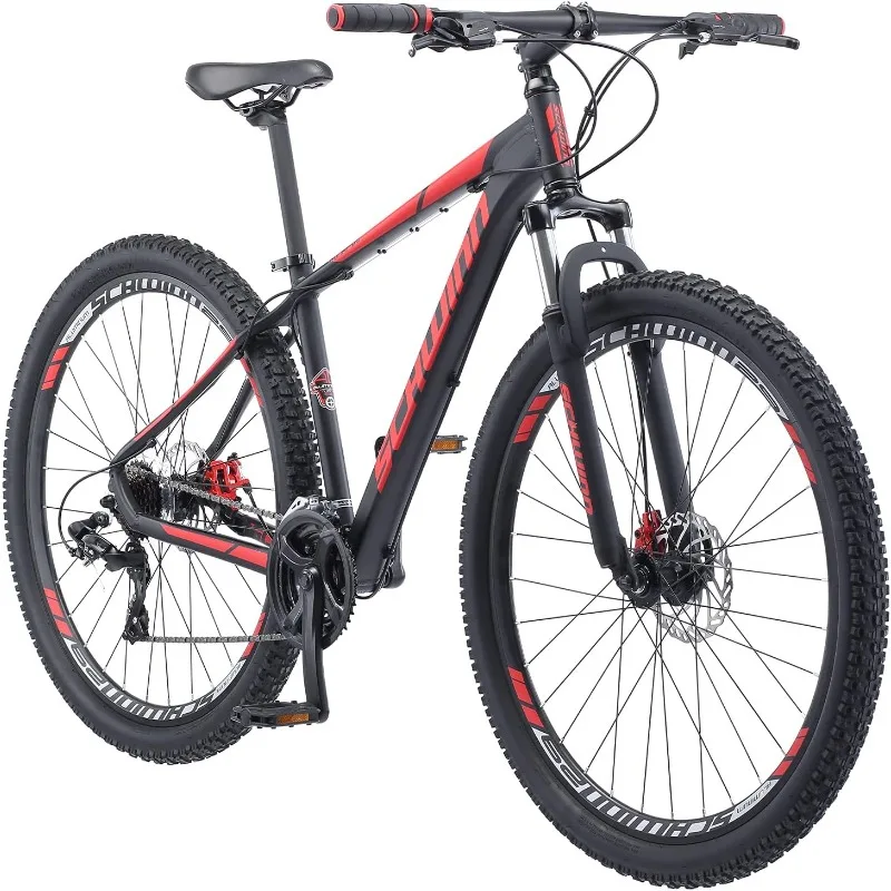 Schwinn Bonafide Men and Women Mountain Bike, Front Suspension, 24-Speed, 29-Inch Wheels, 17-Inch Aluminum Frame