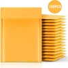 100pcs Envelopes Bubbles Shipping Packaging Kraft Paper Bubble Mailer Small Business Supplies Envelope Bags Packages Mailing 1