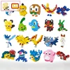 DIY Pokemon Blocks Small Cartoon Mini Building Block Pikachu Charizard Eevee Mewtwo Anime Assemble Action Model Dolls Toys 1