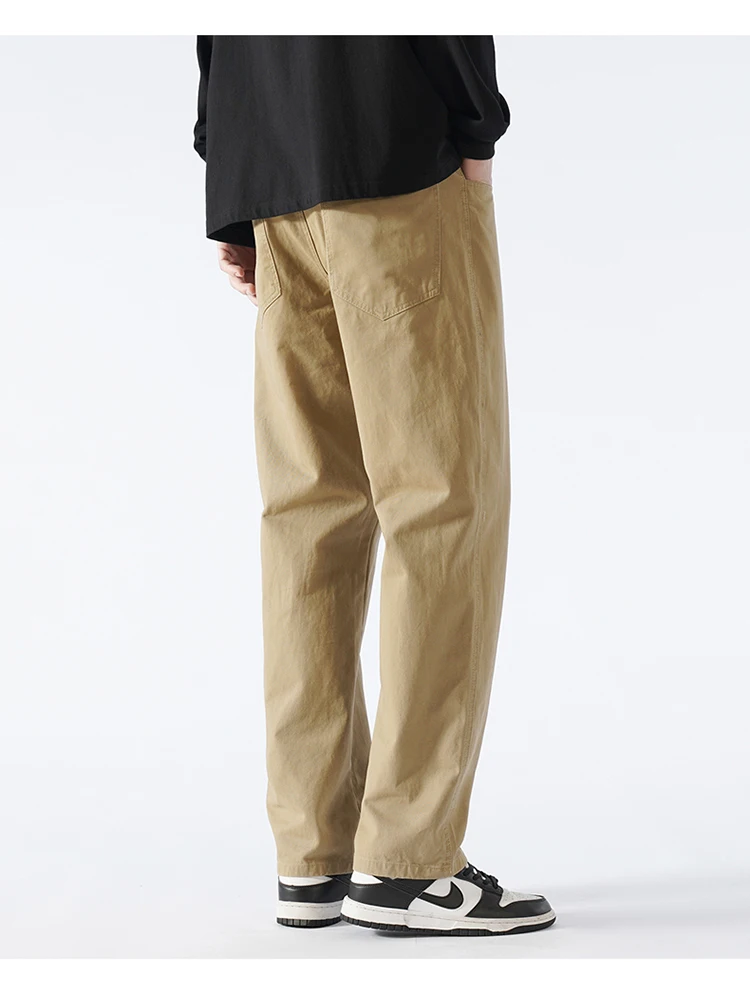 115 110cm Lengthed Tall Men Pants Straight Chino Trouser Male Summer 100 Cotton Extra Long Leg Length 200cm 190 Cm Thin Teenager