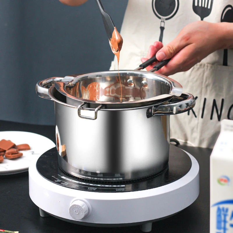 candle wax boiler stainless steel with heat resistant handle for melting