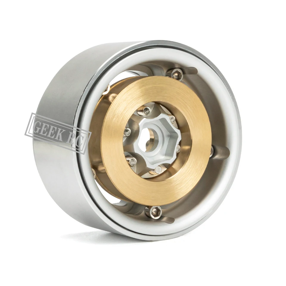 thumbnail image 2 of RC Stainless Steel Wheel Weights - 100g Each (4pcs) For 1/10 Scale Crawler SCX10 1.9/2.0 Beadlock Wheels 2 of 12
