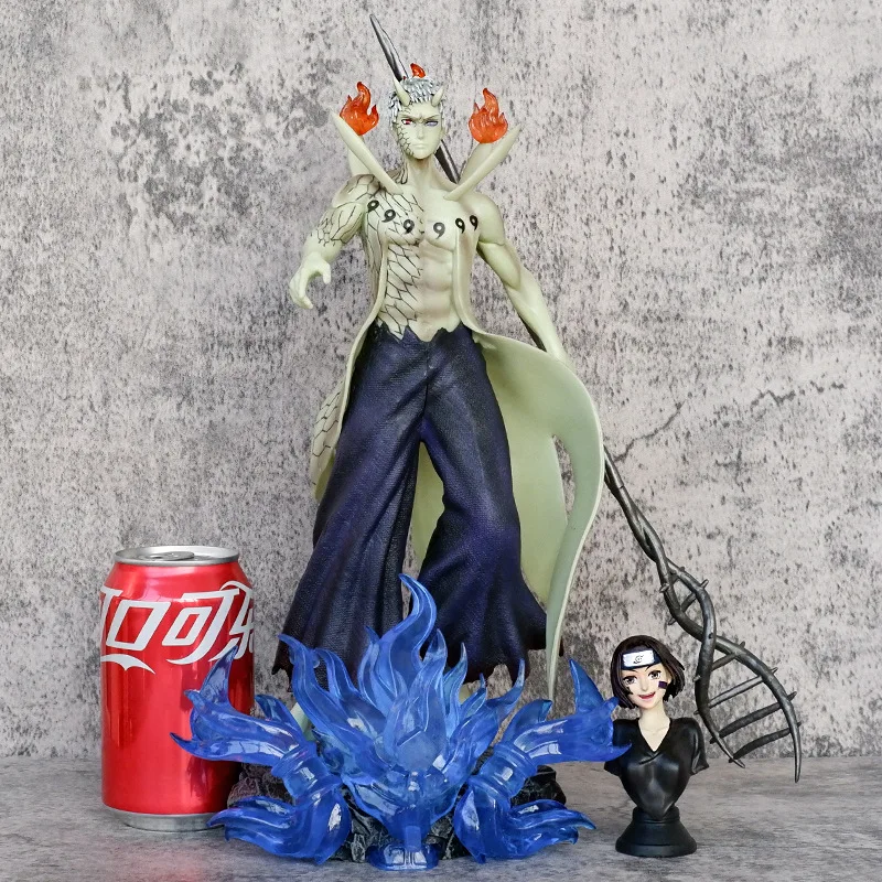 

34cm NARUTO Figures Anime Uchiha Obito Uchiha Madara Satute Action Figures Characters Collection Ornaments PVC Model Gift Toys
