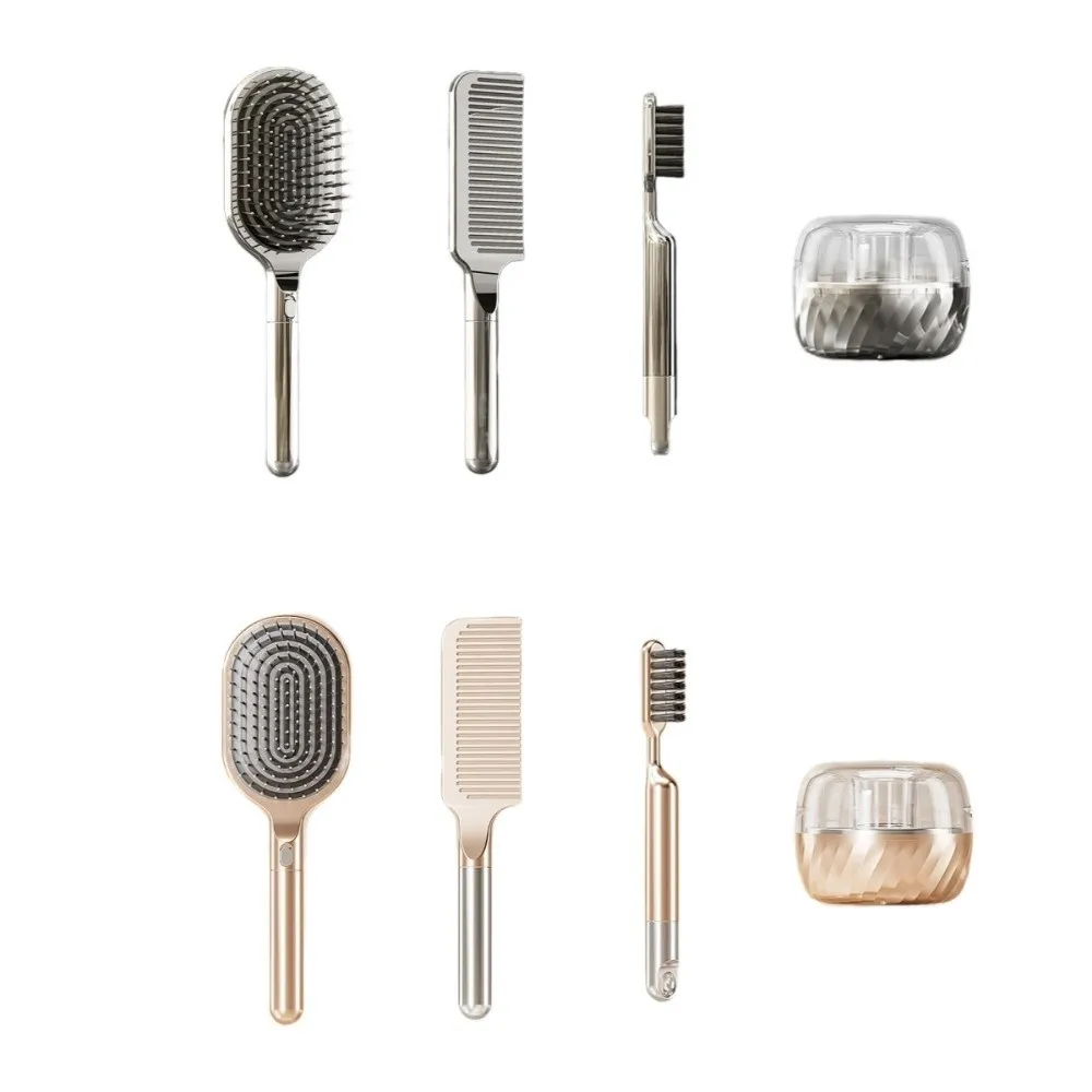 Fluffy Hair Steel Needle Comb Scalp Massage Comb Rack Air Cushion Comb Professional Ergonomic Hair Straightening Comb Hair Care