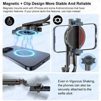 AXNEN C20 Magnetic Selfie Stick Tripod Extendable for Cellphone Shooting with Remote 1/4" Thread for Action Camera Ring Light - Image 2