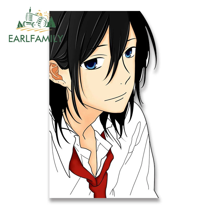 EARLFAMILY 13 см x 7,7 см для Horimiya, автомобильные наклейки, водонепроницаемые простые наклейки, индивидуальный бампер, багажник, Декор, протектор автомобильной двери