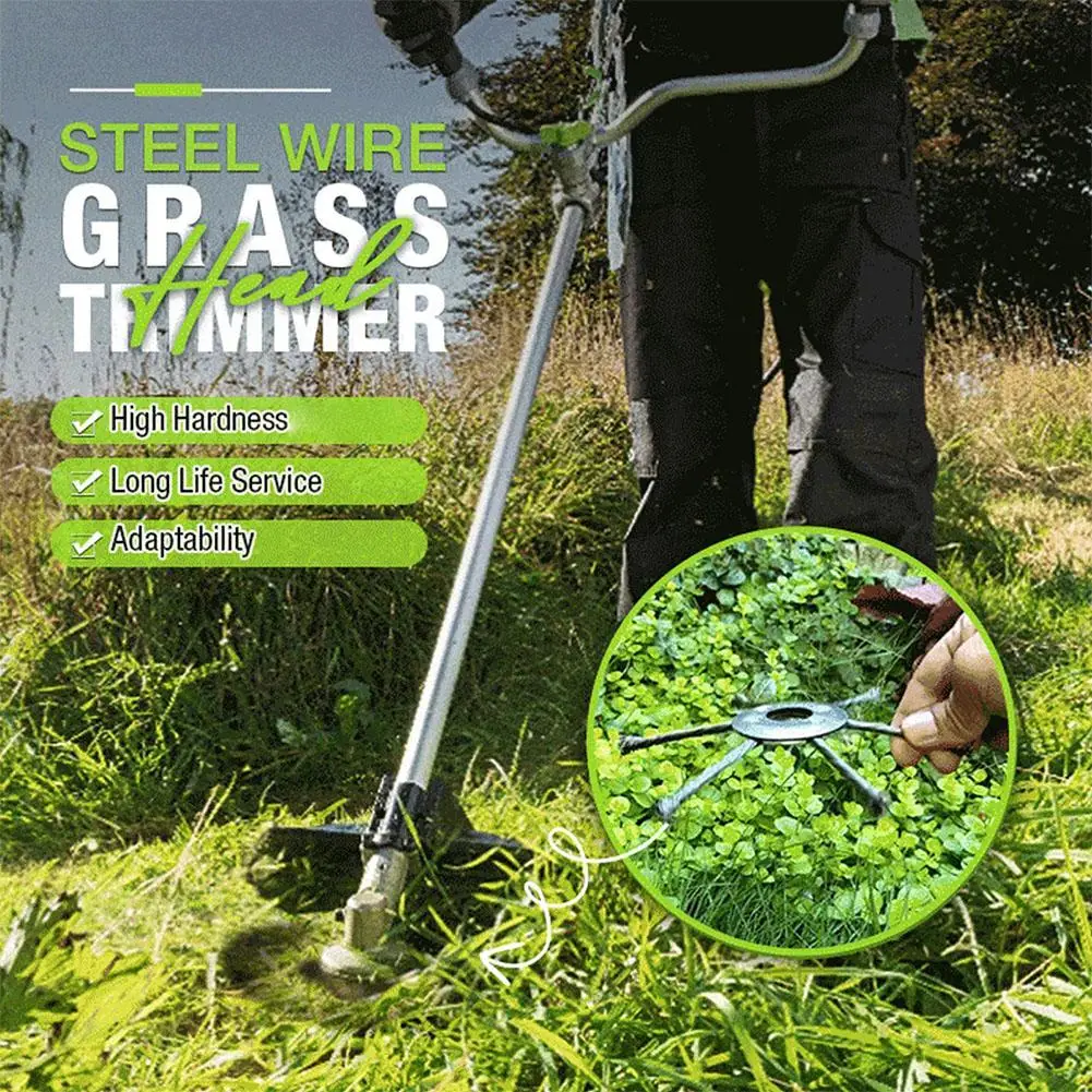 Steel Wire Trimmer Head for Cordless Grass Trimmers Garden Accessory