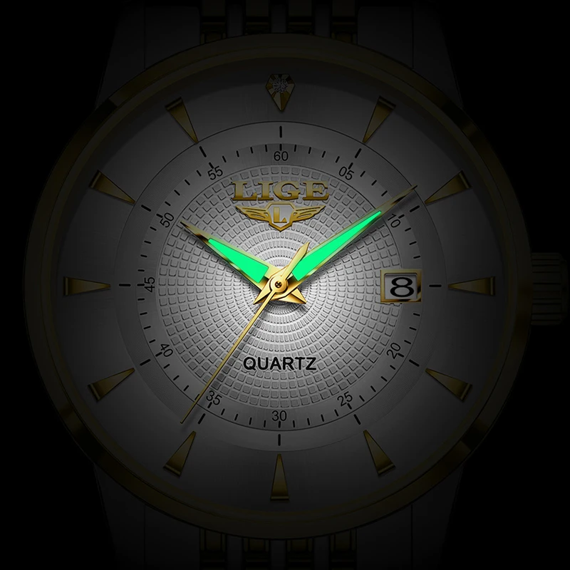 LIGE 2025 New Luxury Women's Bracelet Watch Fashion Sports Waterproof Watches For Women Creative Steel Date Quartz Ladies Watch