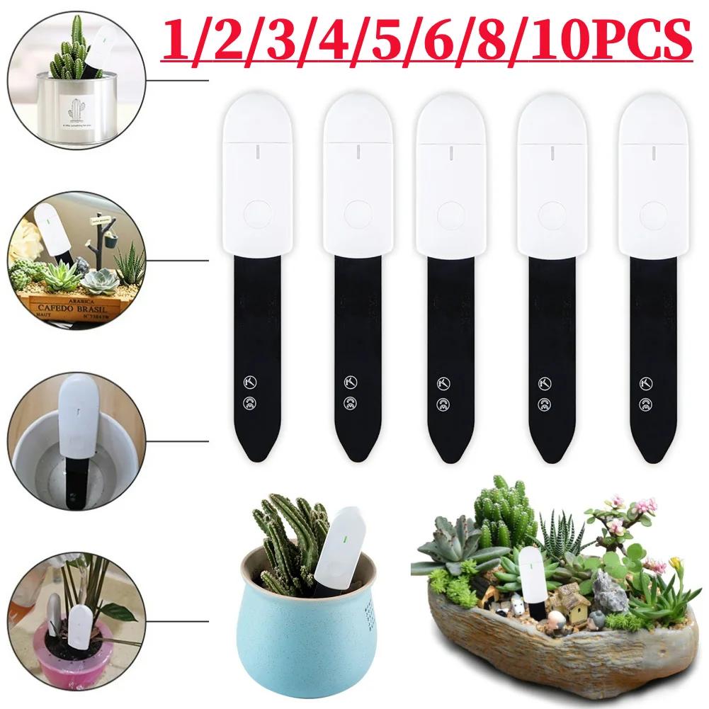 1-10Pcs Soil Moisture Sensor Monitor Plant Flower Intelligent Soil Hygrometer Plant Detector Garden Care Planting Humidity Meter